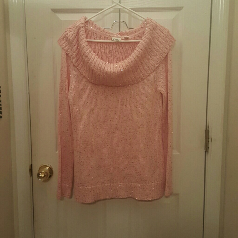 Sequin pink sweater